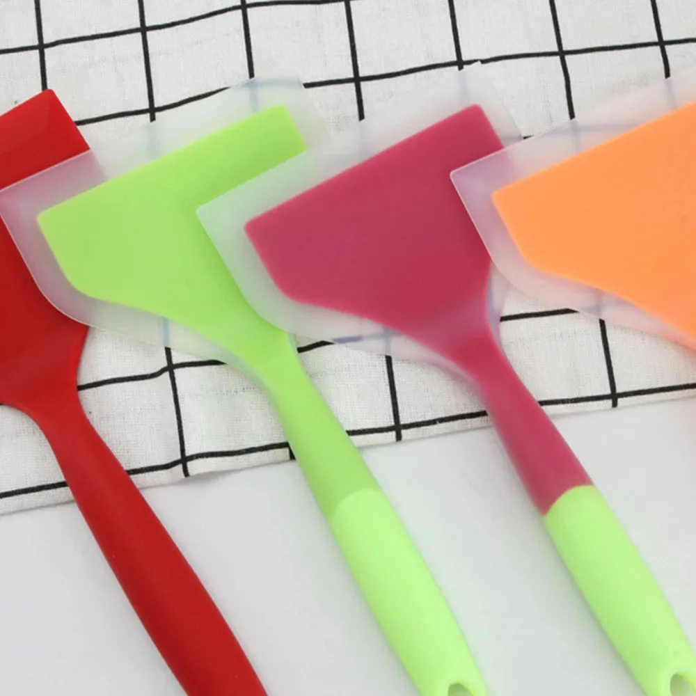 1PC Food Grade Silicone Frying Spatula.