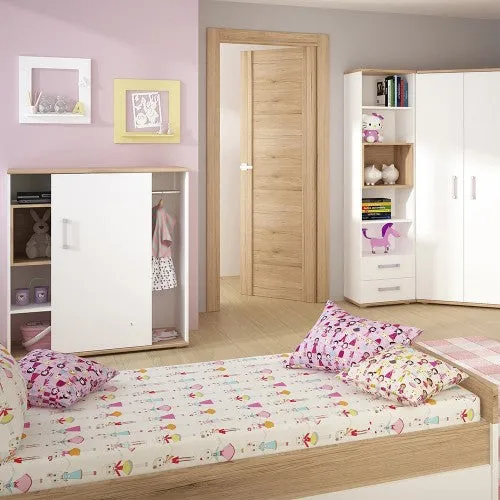 4Kids Wooden Single Bed With Opalino Handles