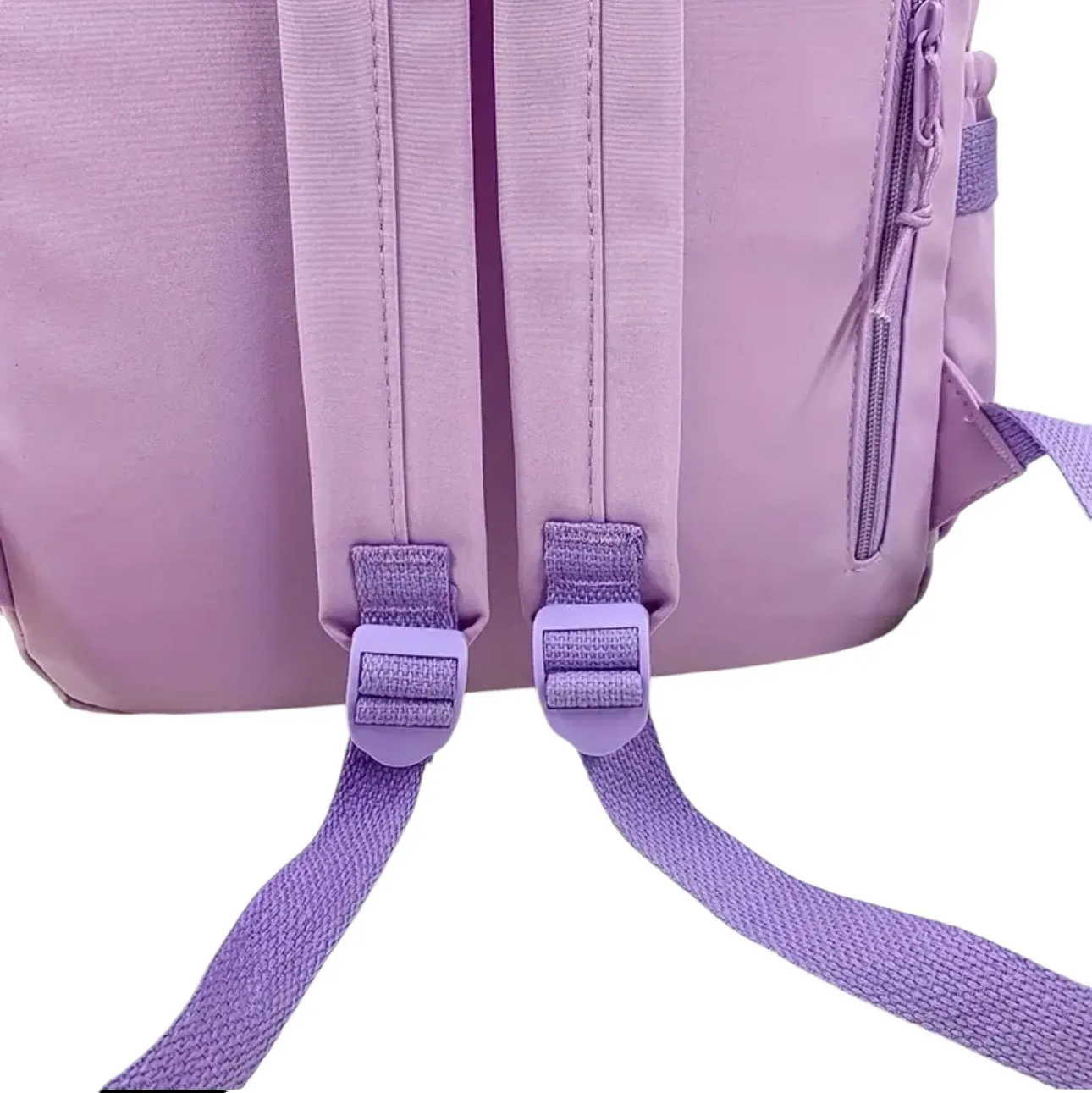 AD Travel Backpack, Multi-Pocket Waterproof College School Bag Lavender