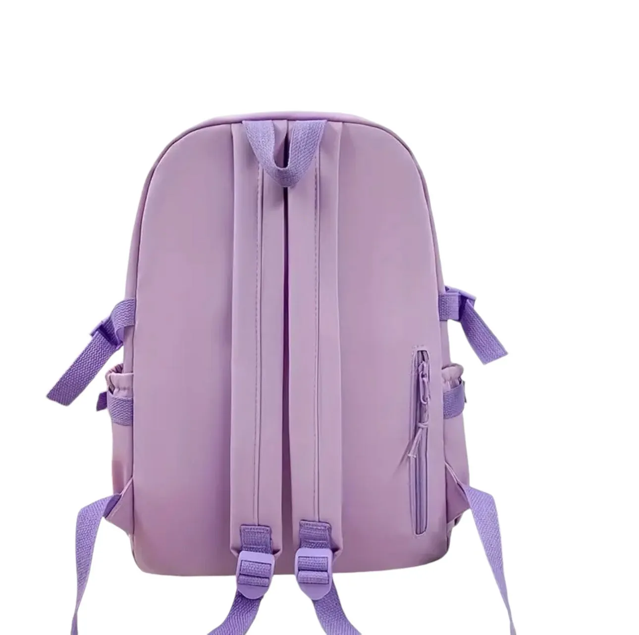 AD Travel Backpack, Multi-Pocket Waterproof College School Bag Lavender