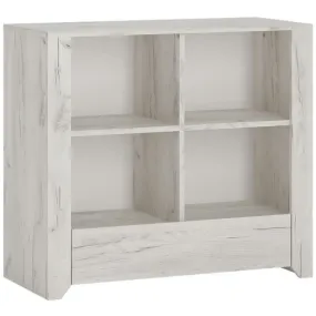 Angel Oak Melamine Finish Low Bookcase