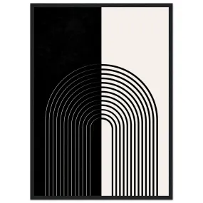 Beige And Black Minimalist Wall Art