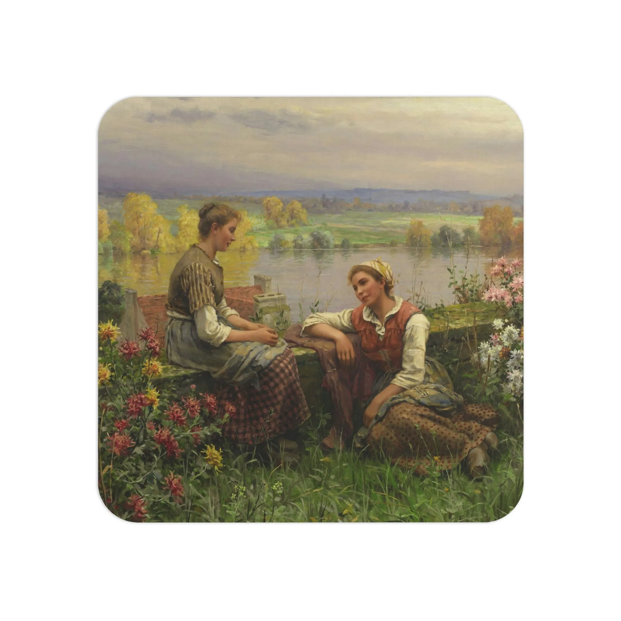 Daniel Ridgway Knight: "Gossips" - Coasters (50, 100 pcs)