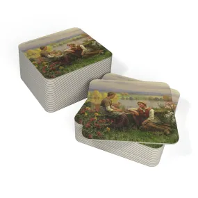 Daniel Ridgway Knight: "Gossips" - Coasters (50, 100 pcs)