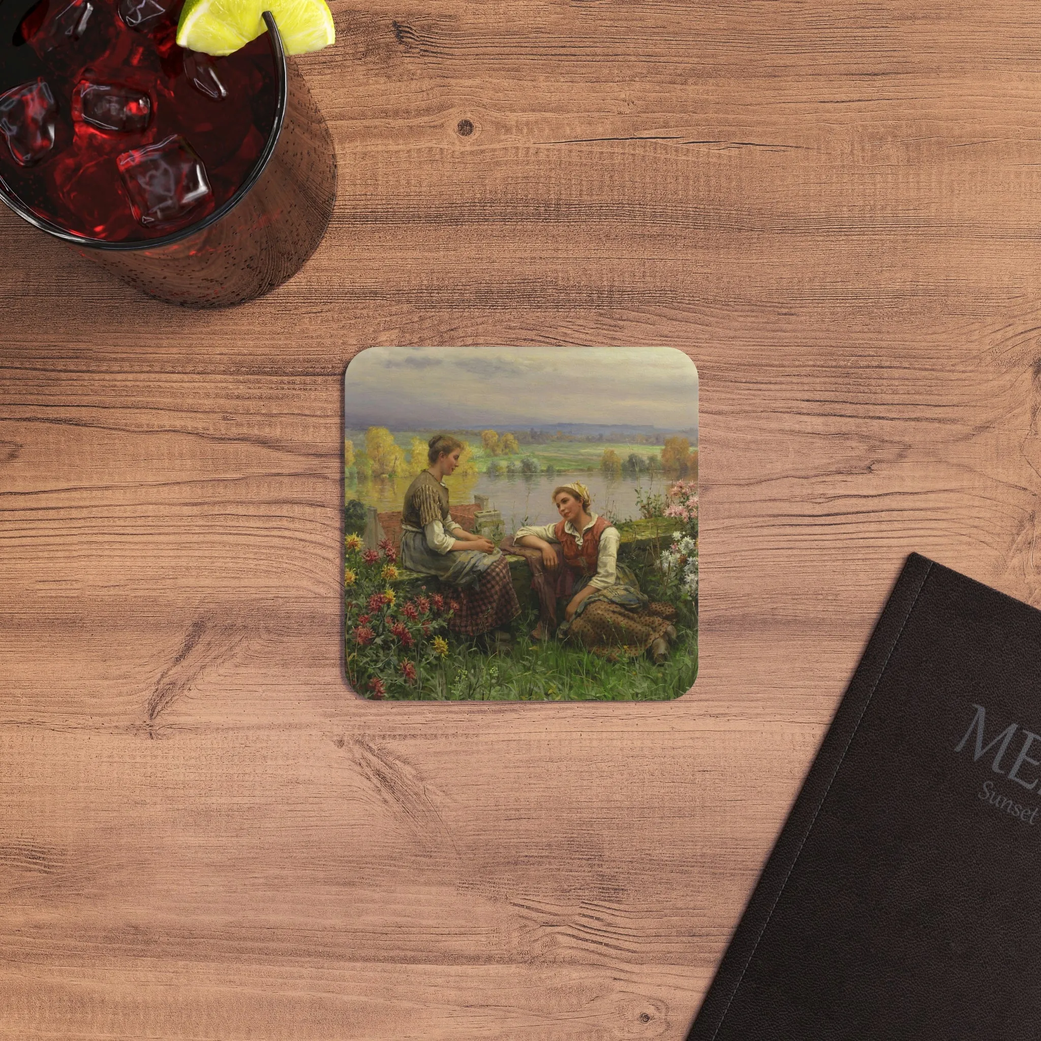 Daniel Ridgway Knight: "Gossips" - Coasters (50, 100 pcs)