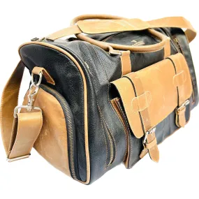 Designer Full Grain Leather Duffel Bag