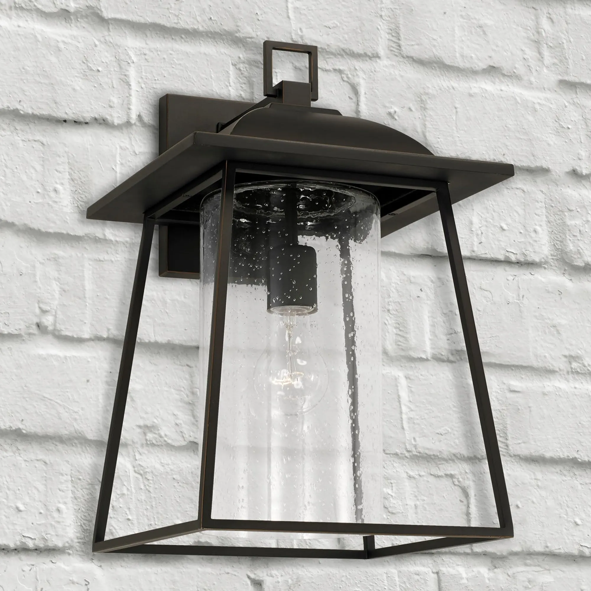 Durham - 16" Coastal Outdoor Wall Lantern - Oiled Bronze