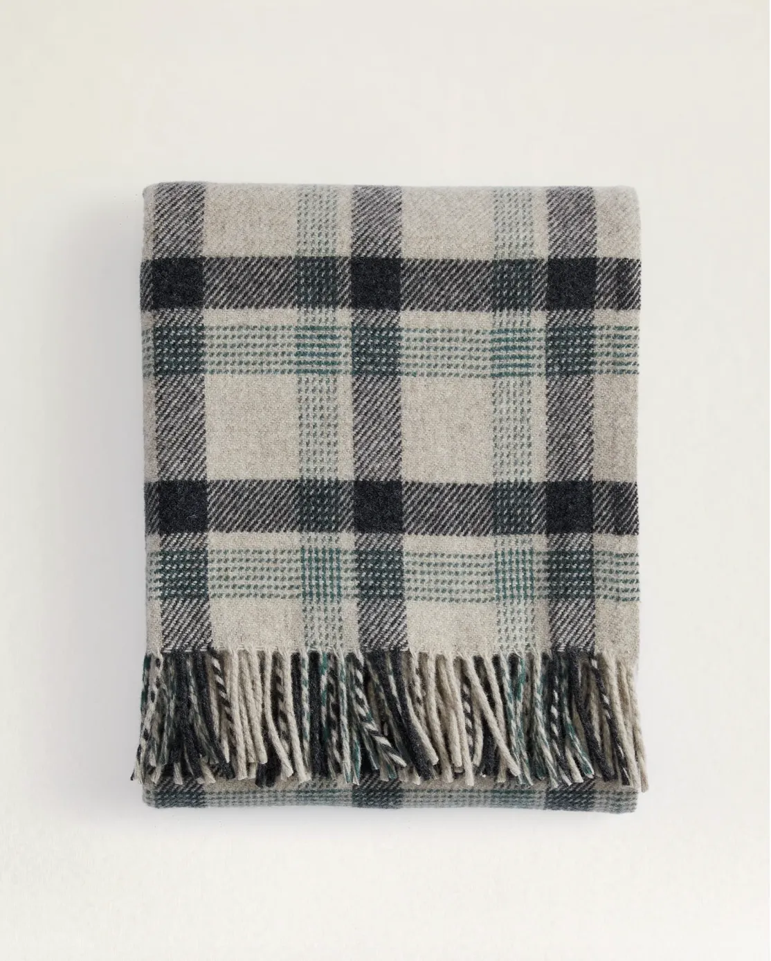 Eco-Wise Washable Throw<br>Kelso Plaid Oat