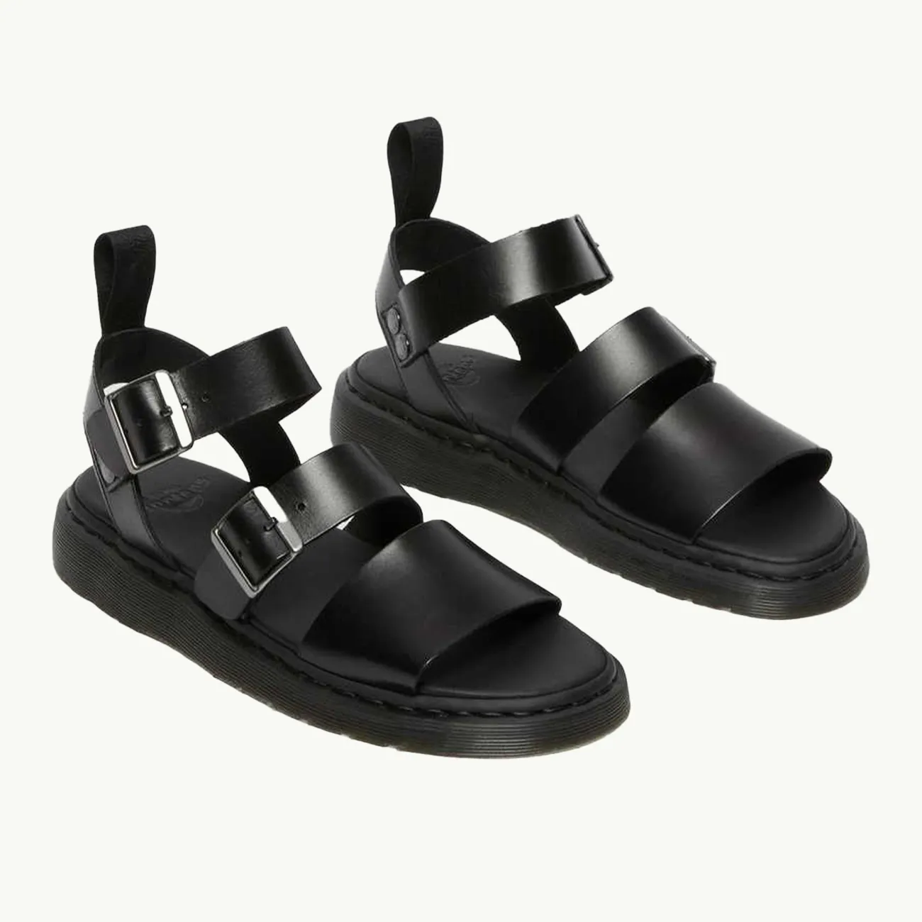 Gryphon Strap Sandal - Black Brando