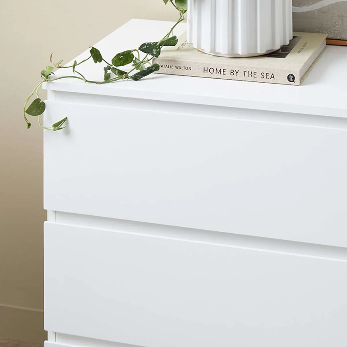 Jolt Six Drawer - Wide - White