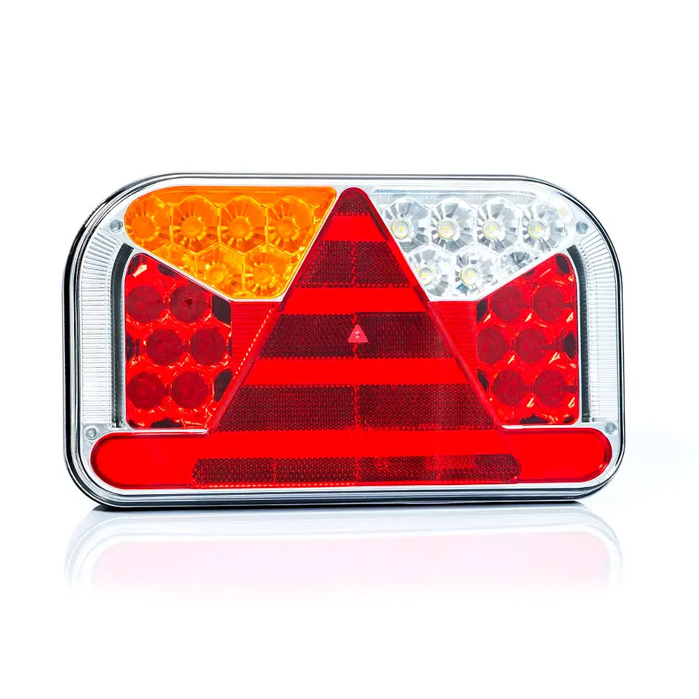 LED Trailer Lamp with Stop, Tail, Indicator, Fog, Reverse & Reflector