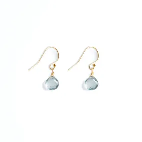 March Aquamarine Birthstone Isla Drop Earrings