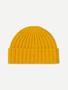 PLAIN RIBBED HAT GOLDEN EYE