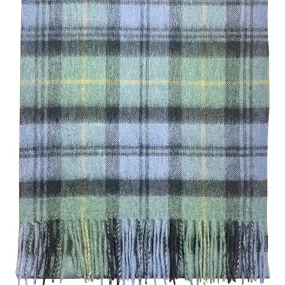 Weathered Black Watch Tartan Pure Lambswool Scarf